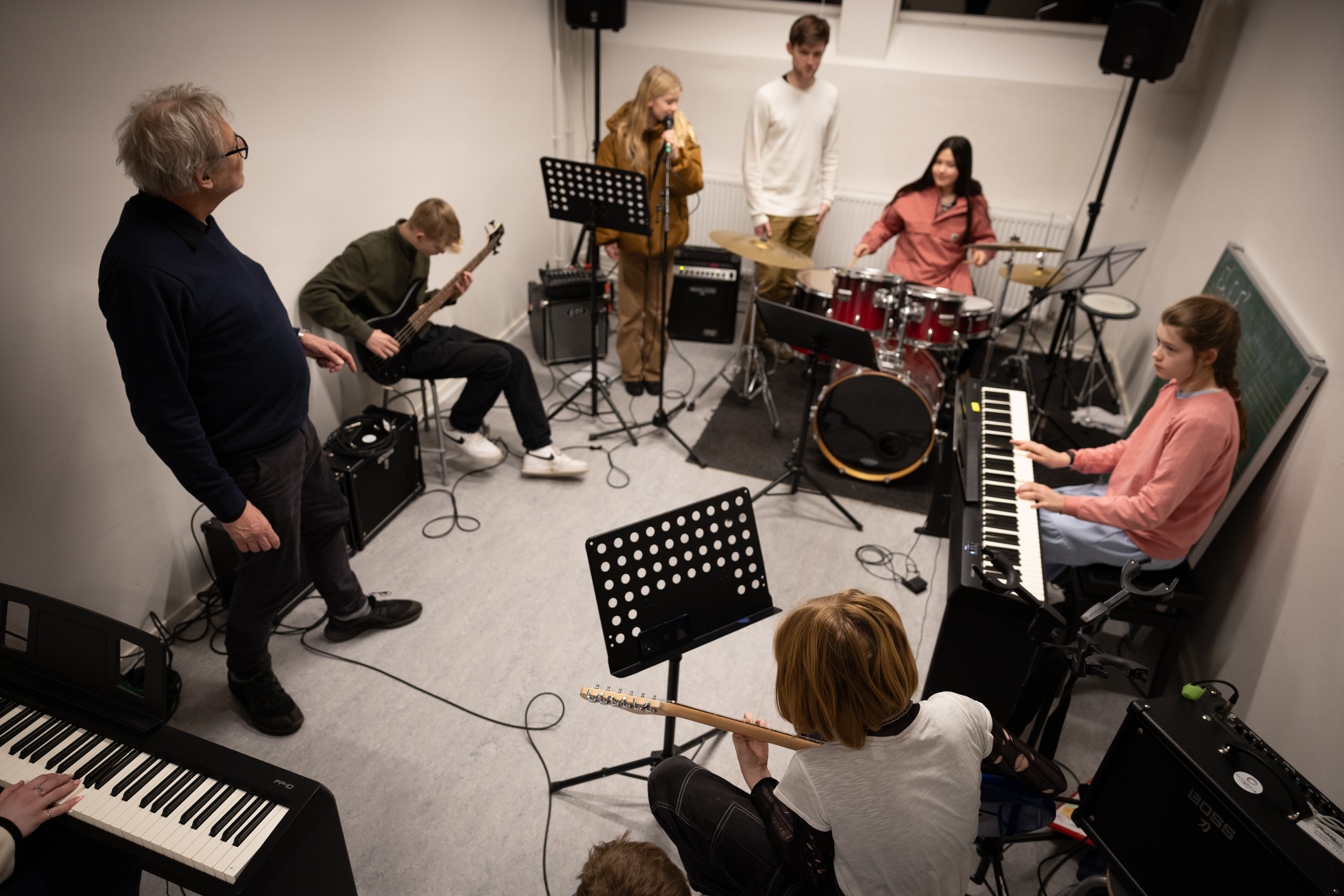 bandsammenspil på Hedensted skole